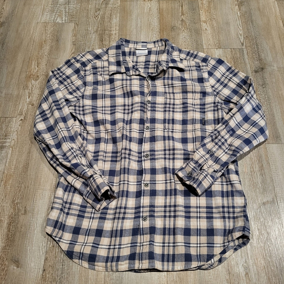 Columbia Sportswear Company Long Sleeved Button Down Shirt Men's Size Large - Picture 1 of 7